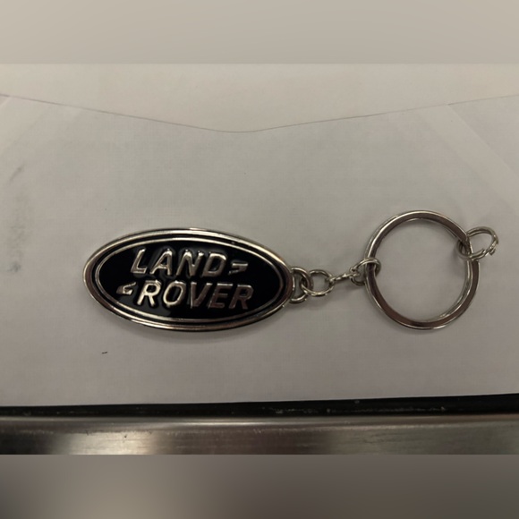 Blue and chrome Land Rover Keychain - Picture 2 of 3